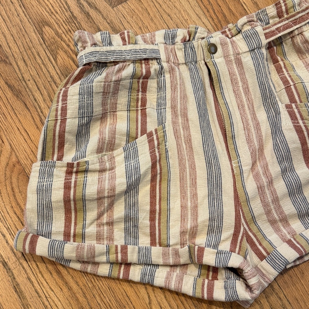Free People Multicolor Striped High Waist Shorts - Picture 4 of 13